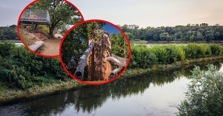 Pływające pomosty, ścieżki rowerowe i park linowy. Nowa atrakcja w stolicy otwarta