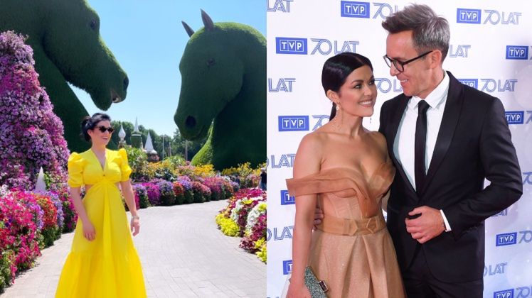 Katarzyna Cichopek udaje księżniczkę w zamku z kwiatów