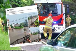 Zalało Wyszogród. Ulice jak rzeki