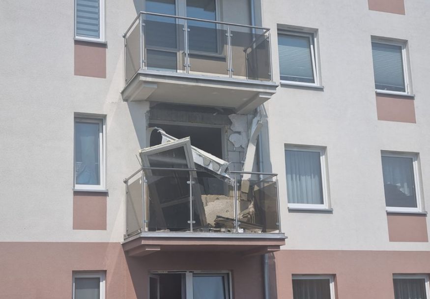 Balkon po wypadku