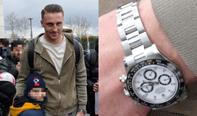 Reprezentacja Polski "przyłapana" przed hotelem