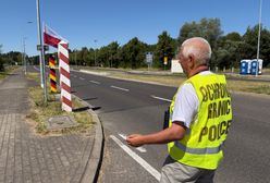 Niemcy zaskoczeni: "to jest wasza policja?" Mieszkaniec Polic pilnuje granicy, zamieszanie przez napis