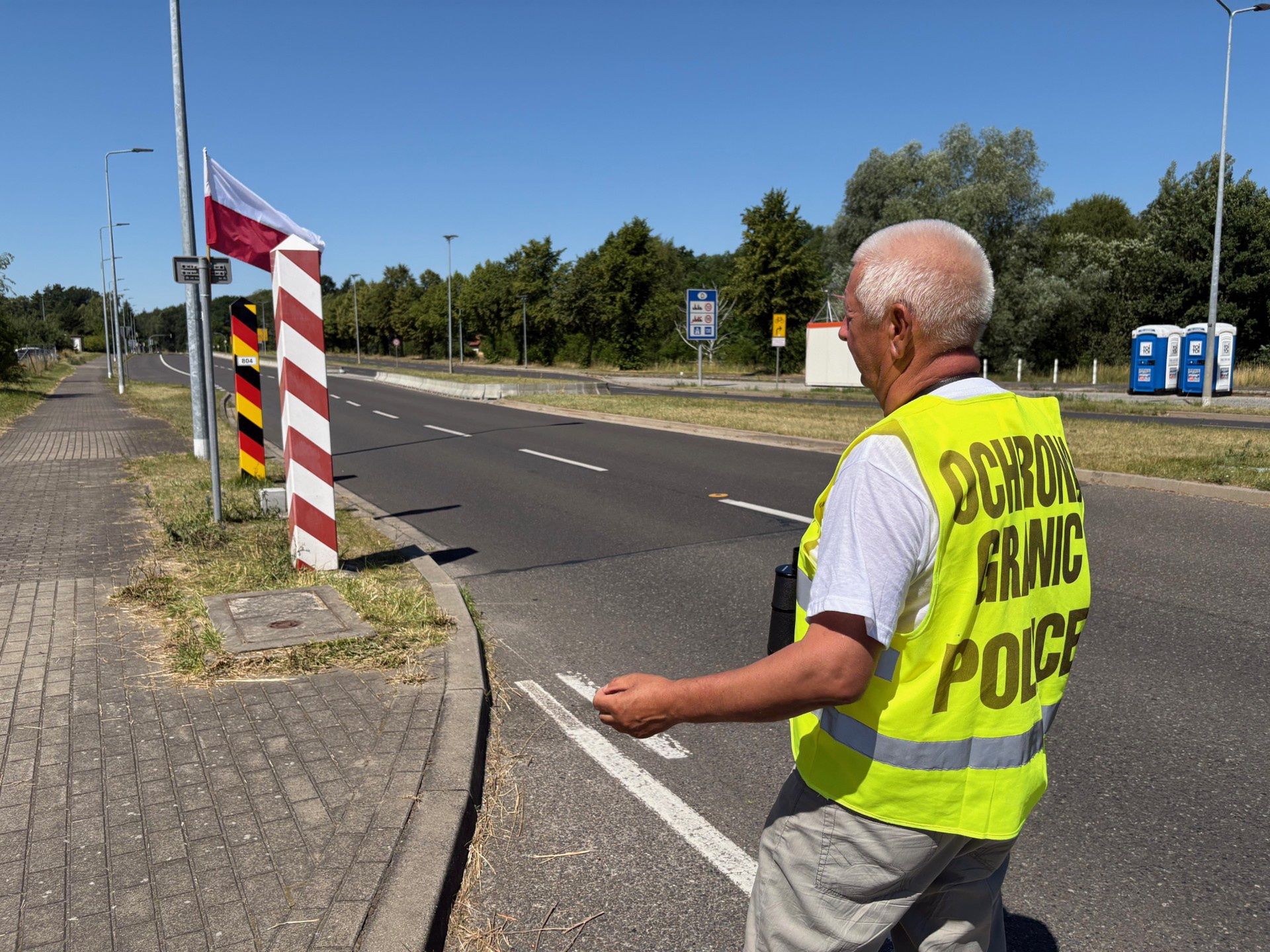 Ruch Obrony Granic na przejściu w Lubieszynie