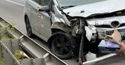 Wypadek na DK7. Osobówka zderzyła się z ciężarówką