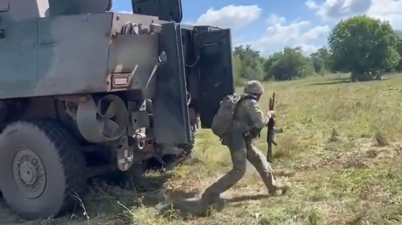 Polski transporter opancerzony Rosomak w Ukrainie