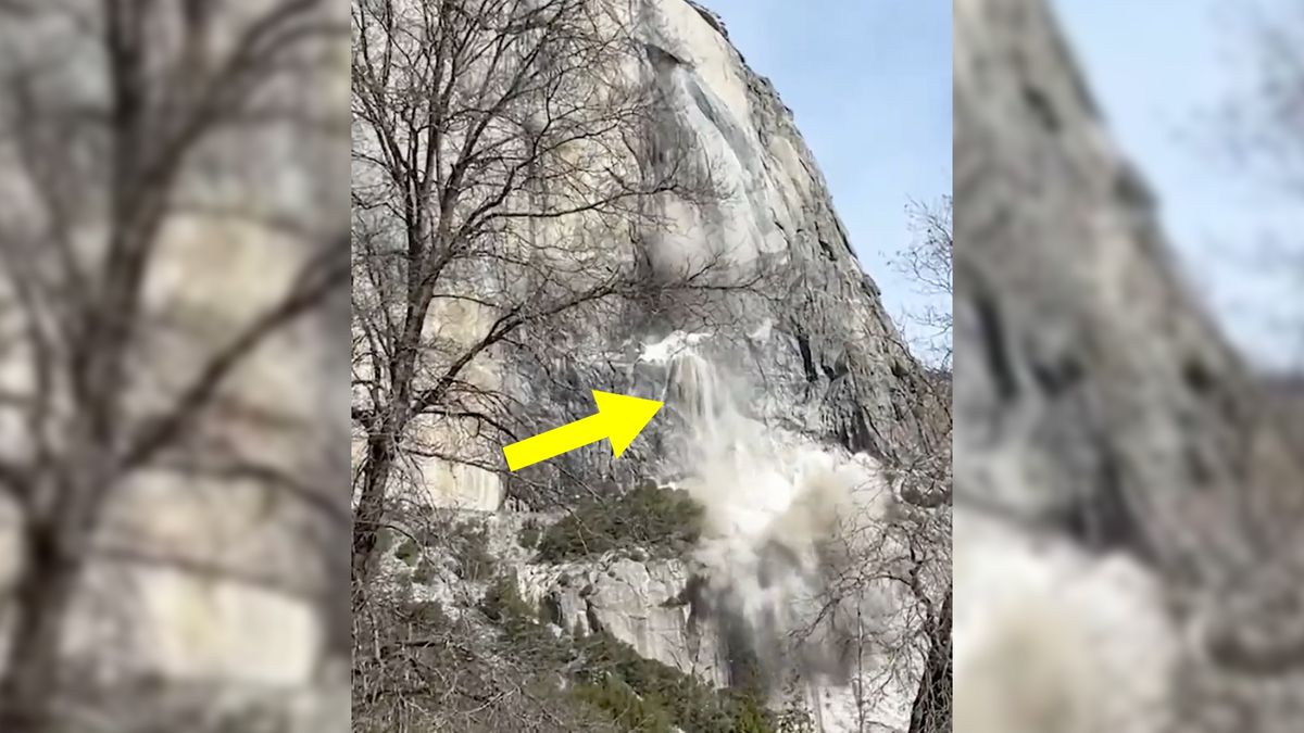 Zbocze El Capitan się zarwało.