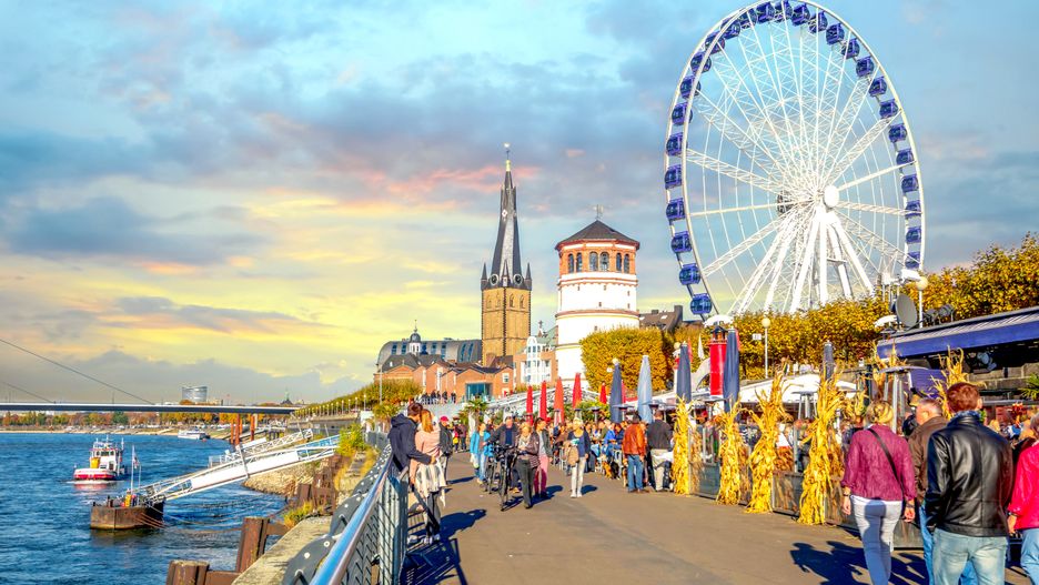 Promenada w Düsseldorfie