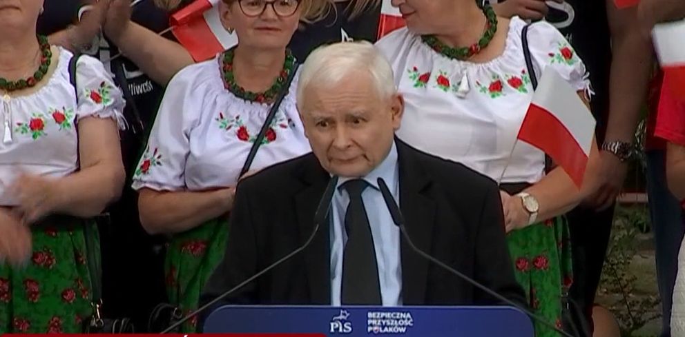 Incydent na spotkaniu z Kaczyńskim. "Precz z dyktatorem"