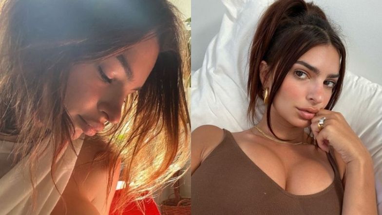 Emily Ratajkowski karmi potomka piersią