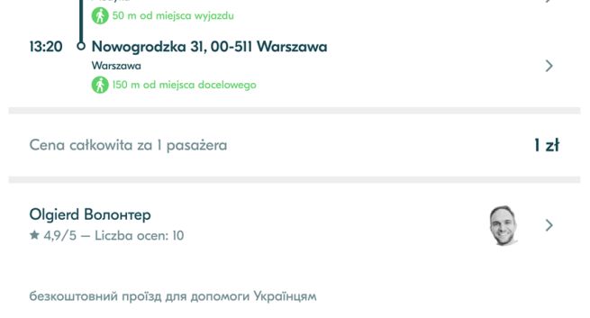 BlaBlaCar wprowadza darmowe przejazdy dla potrzebujących z Ukrainy
