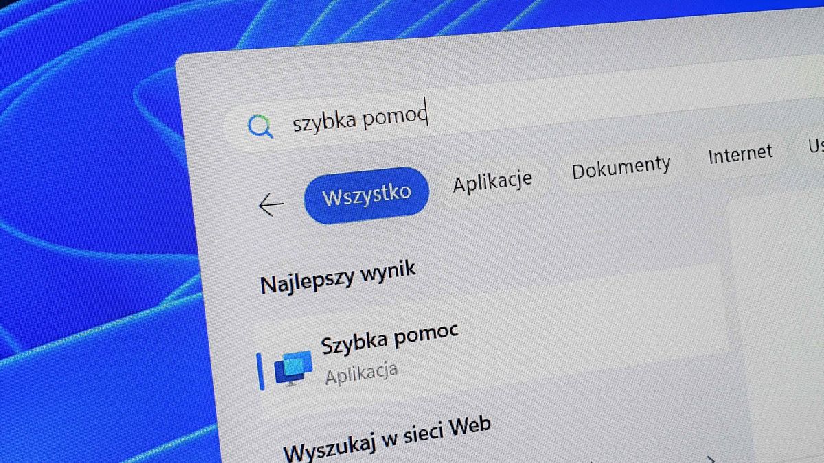 Aplikacja Szybka pomoc w Windows 11