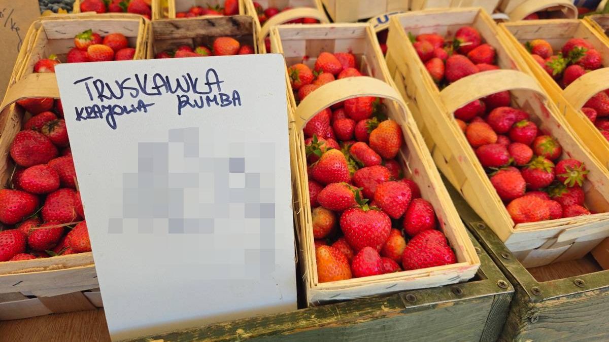 Ceny truskawek na targu w Lublinie