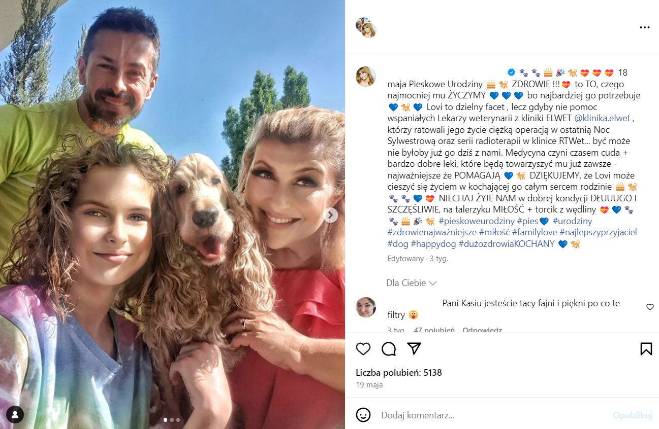 Katarzyna Skrzynecka uwielbia spędzać czas z rodziną