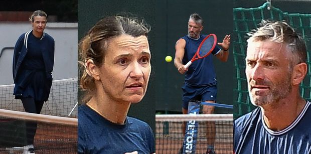 Naturalna Joanna Koroniewska i Maciej pykają w tenisa (ZDJĘCIA)