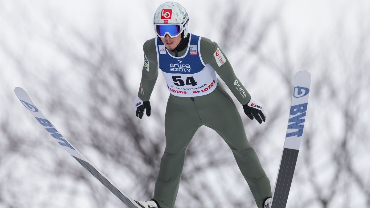 Johan Andre Forfang (NOR) during the individual competition for FIS Ski Jumping World Cup In Zakopane, Poland, on January 17, 2022. (Photo by Foto Olimpik/NurPhoto via Getty Images)