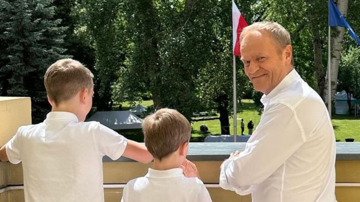 Donald Tusk spędził z wnukami Dzień Dziecka