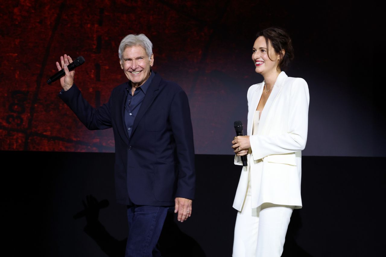 Harrison Ford i Phoebe Waller-Bridge na D23 Expo