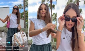 Marina Łuczenko chwali się markowymi ciuszkami za kilkadziesiąt tysięcy, a w tle słychać: "Wydałem w k*rwę sosu na designer" (WIDEO)