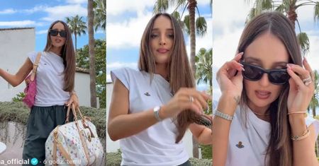 Marina Łuczenko chwali się markowymi ciuszkami za kilkadziesiąt tysięcy, a w tle słychać: "Wydałem w k*rwę sosu na designer" (WIDEO)