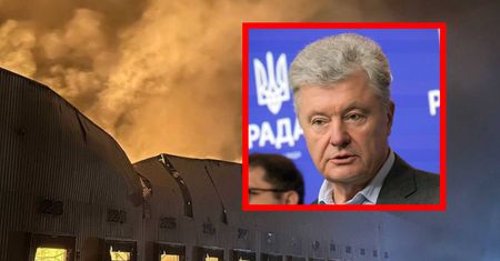 Nocny atak Rosji na fabrykę należącą do Poroszenki