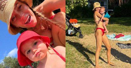 Odziana w bikini Marcelina Zawadzka relaksuje się z synem w lesie: "Mój dom, moja miłość, moje miejsce"