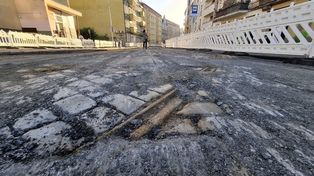 Szczecin: Pod asfaltem odkryto stare torowisko tramwajowe