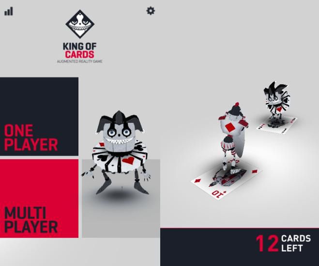 King of Cards - tradycyjna gra karciana w rozszerzonej rzeczywistości na Windows Phonie 3