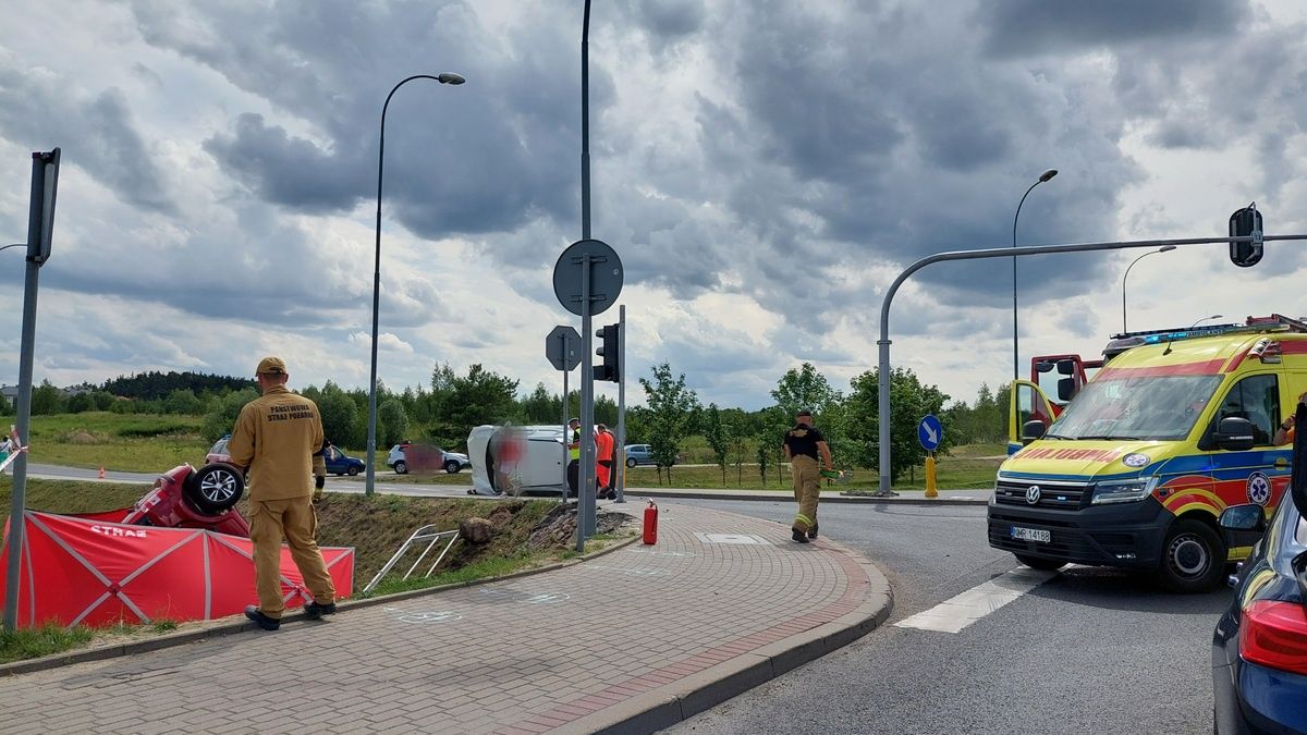 Do wypadku doszło na obwodnicy Mrągowa