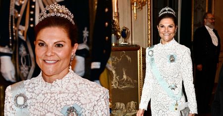 Księżniczka Wiktoria pojawiła się na królewskim bankiecie w sukni z SIECIÓWKI. Znamy jej cenę (ZDJĘCIA)