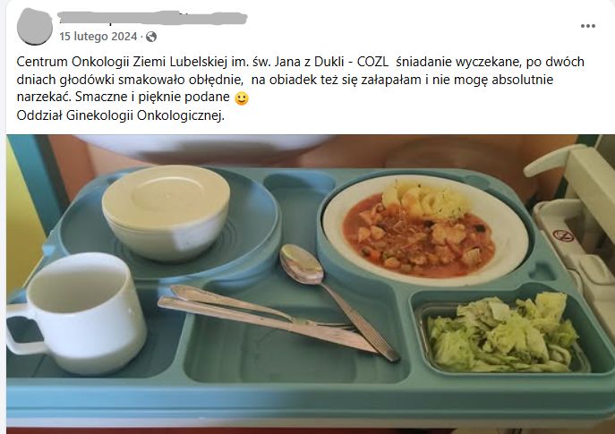 Jak karmi się w szpitalach?