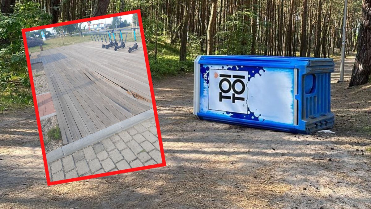 Turyści demolują Łebę