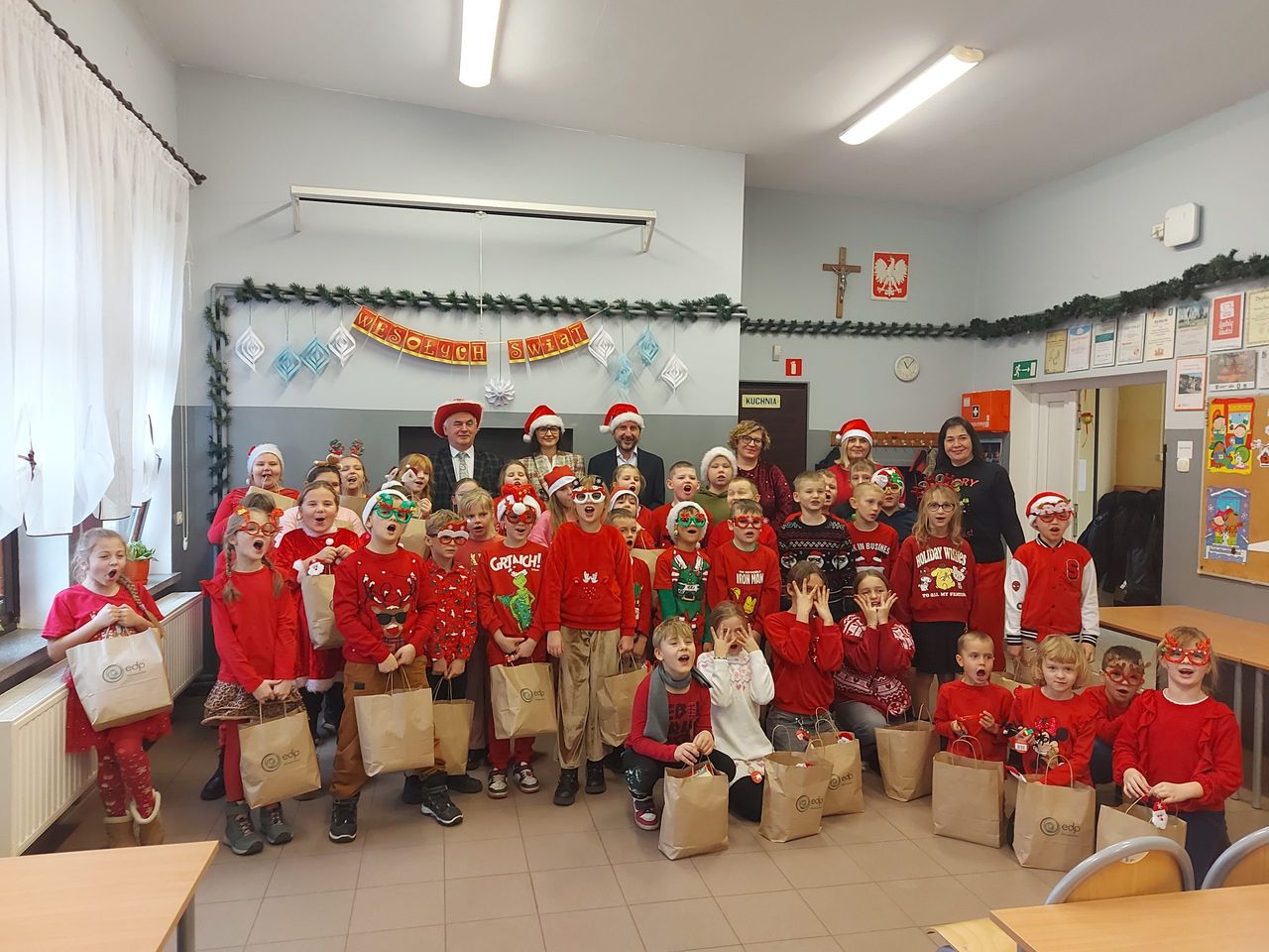 Dzieci z klas 1-3 z Gminy Margonin otrzymały prezenty