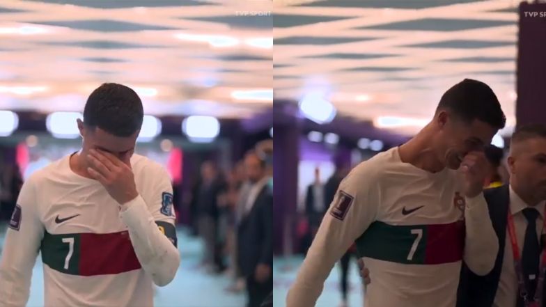Cristiano Ronaldo PŁACZE po odpadnięciu Portugalii z mundialu. Wspierała go Georgina Rodriguez