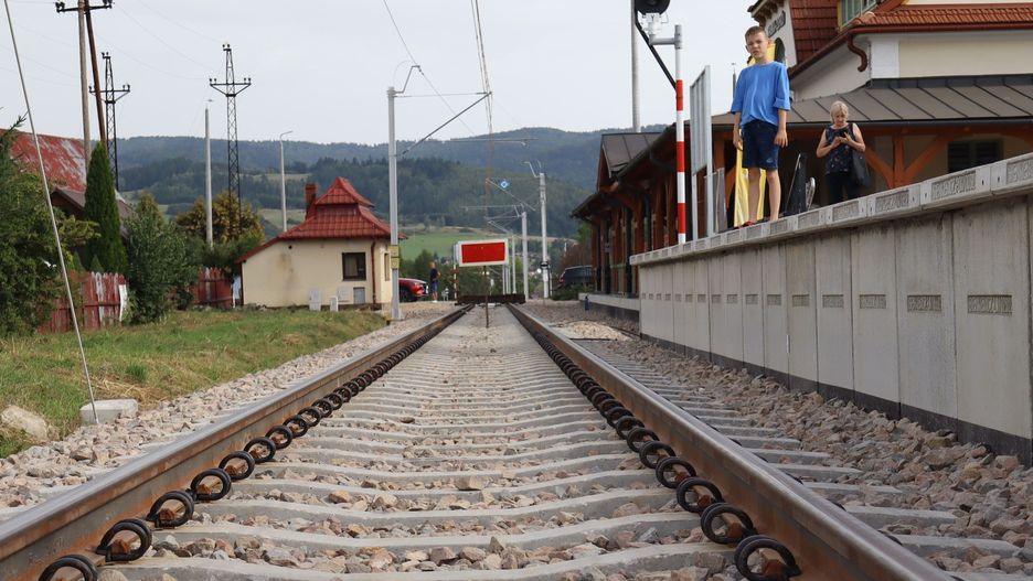 Nowe torowisko i stacja PKP w Rabce-Zdrój