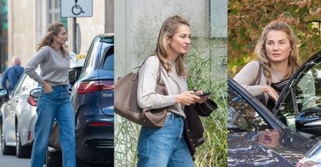 Wyposażona w torebkę za 25 tysięcy złotych Małgorzata Socha znowu parkuje mercedesa za 400 tysięcy w NIEDOZWOLONYM miejscu