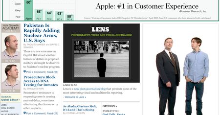 Łysiejący gość z bannera w reklamie Apple na NY Times
