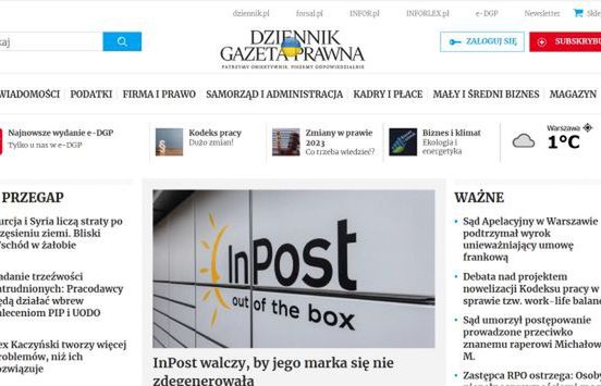 Bartosz Michalski szefem portalu "Dziennika Gazety Prawnej"