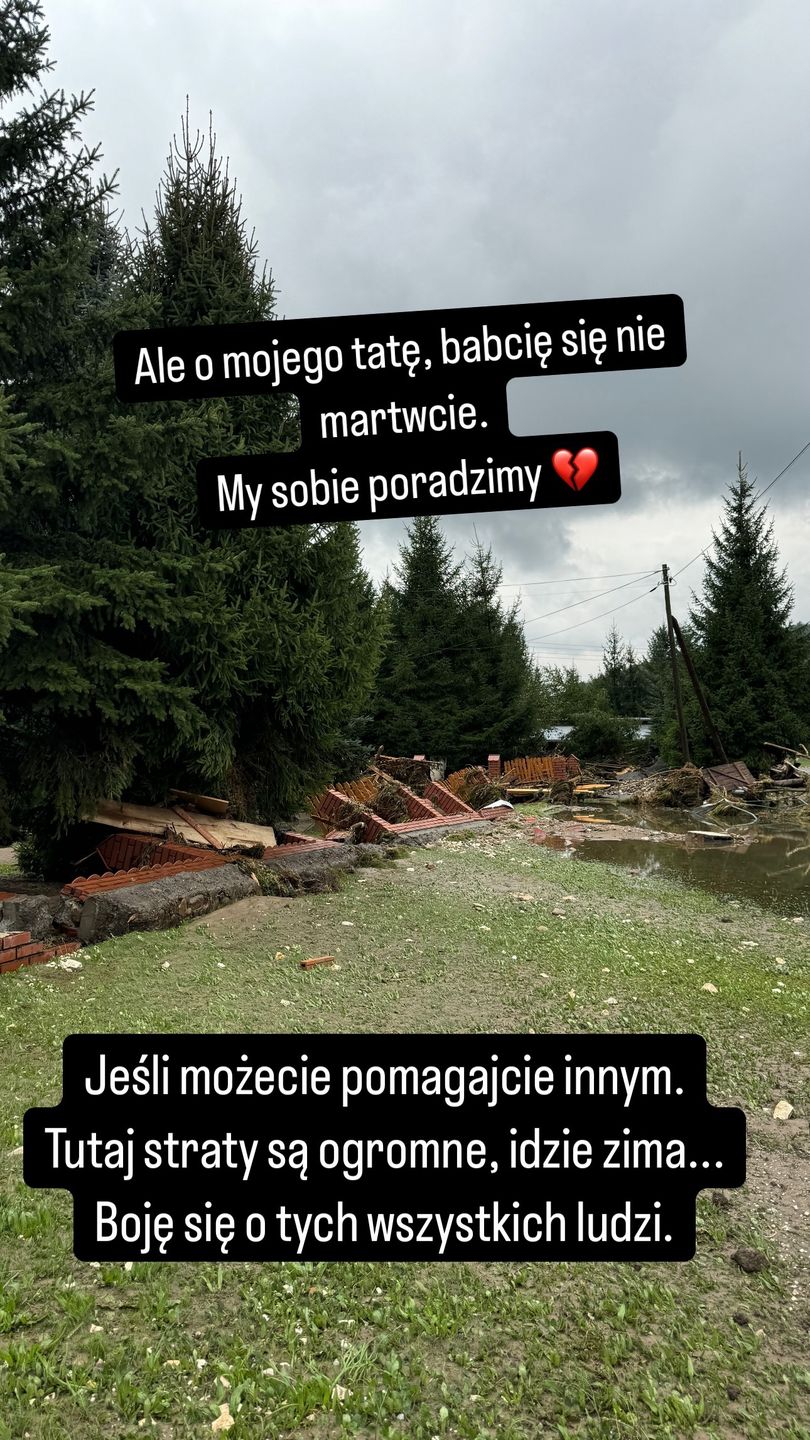 Anna Bardowska pokazała powodziowe zniszczenia
