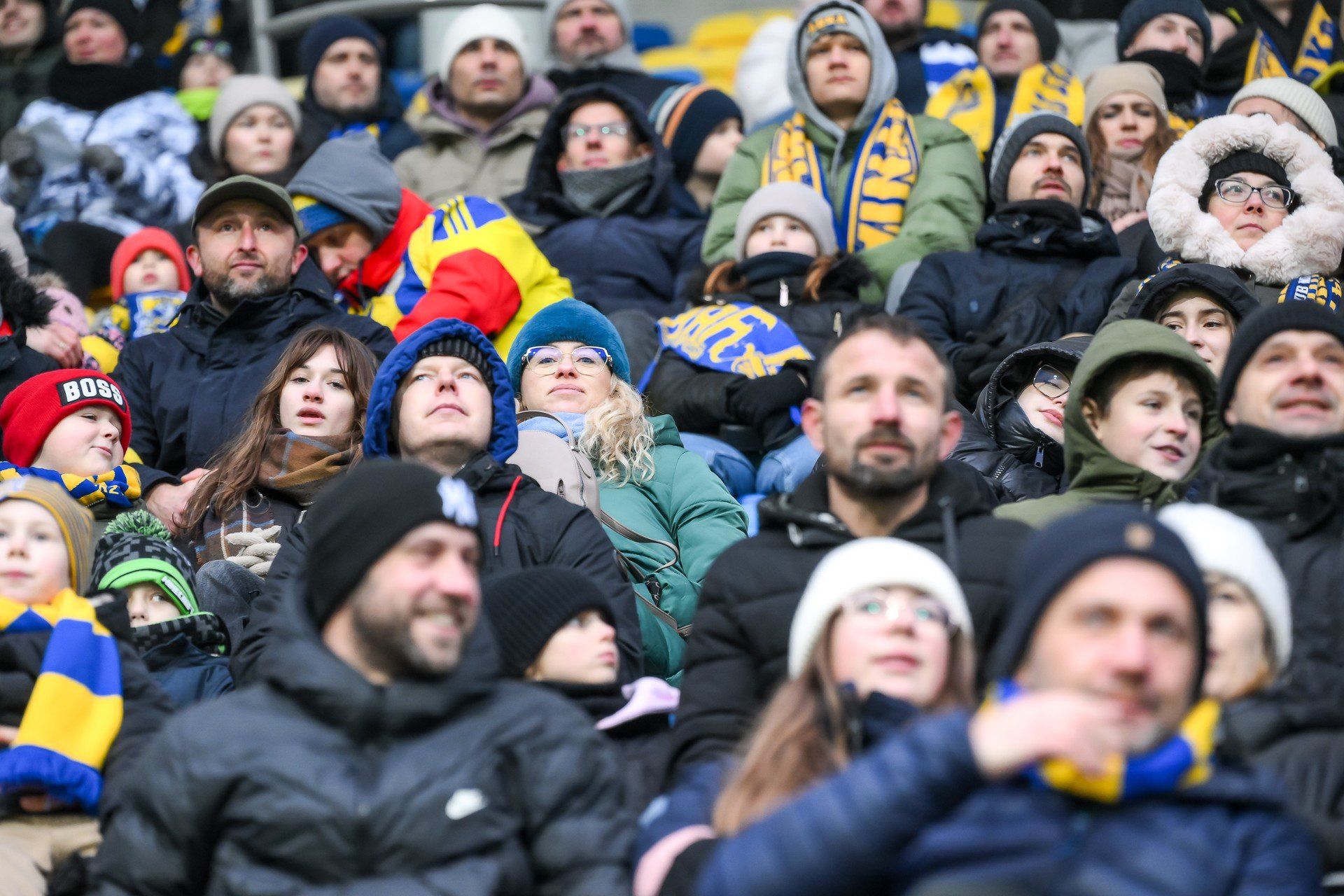 Kibice na meczu Arki Gdynia z Rakowem Częstochowa