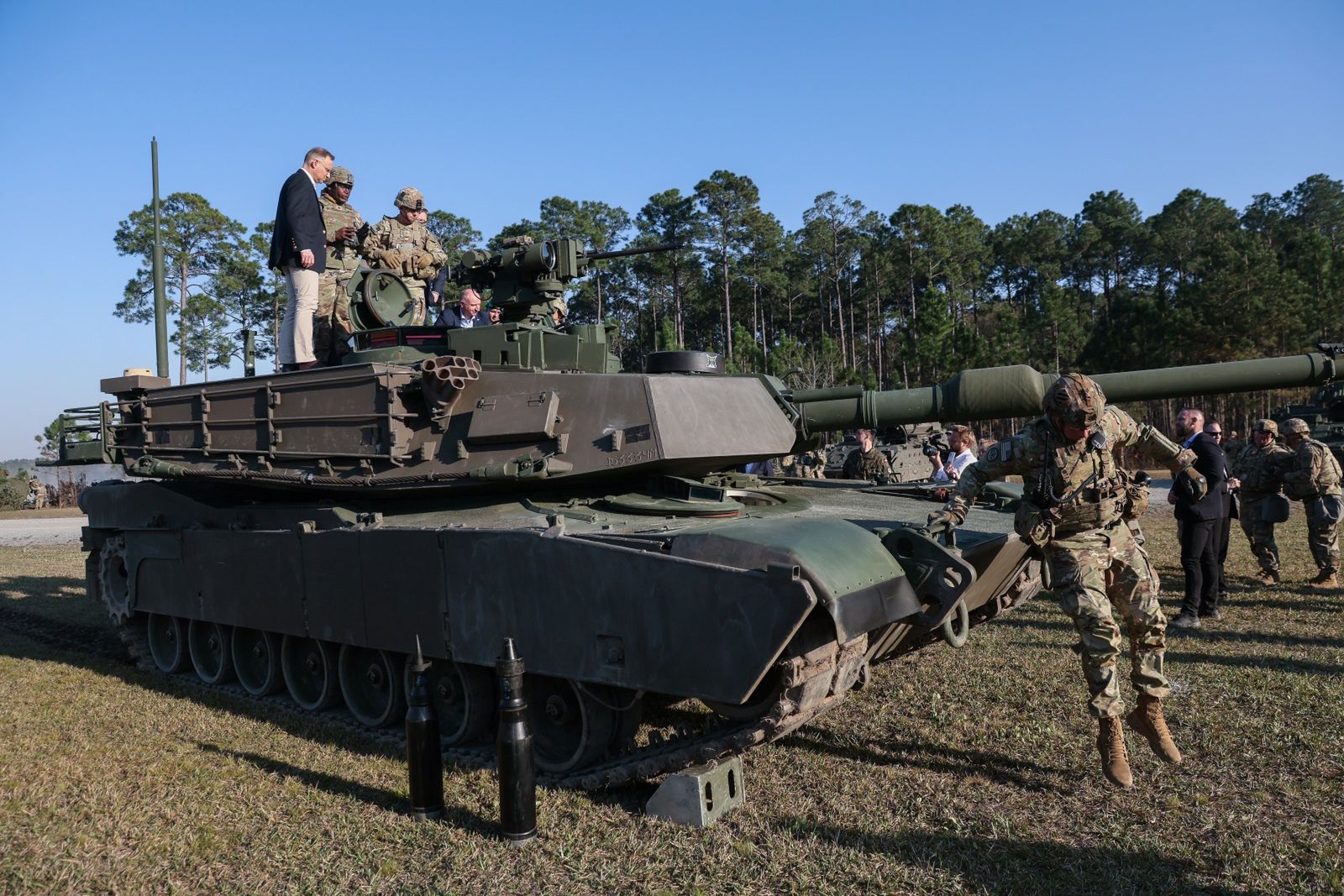 Andrzej Duda w Fort Stewart