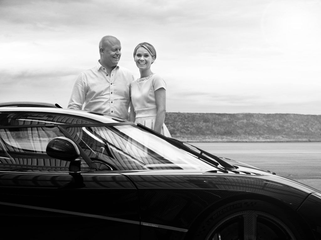 Christian von Koenigsegg z żoną Halldorą (fot. Koenigsegg AB)