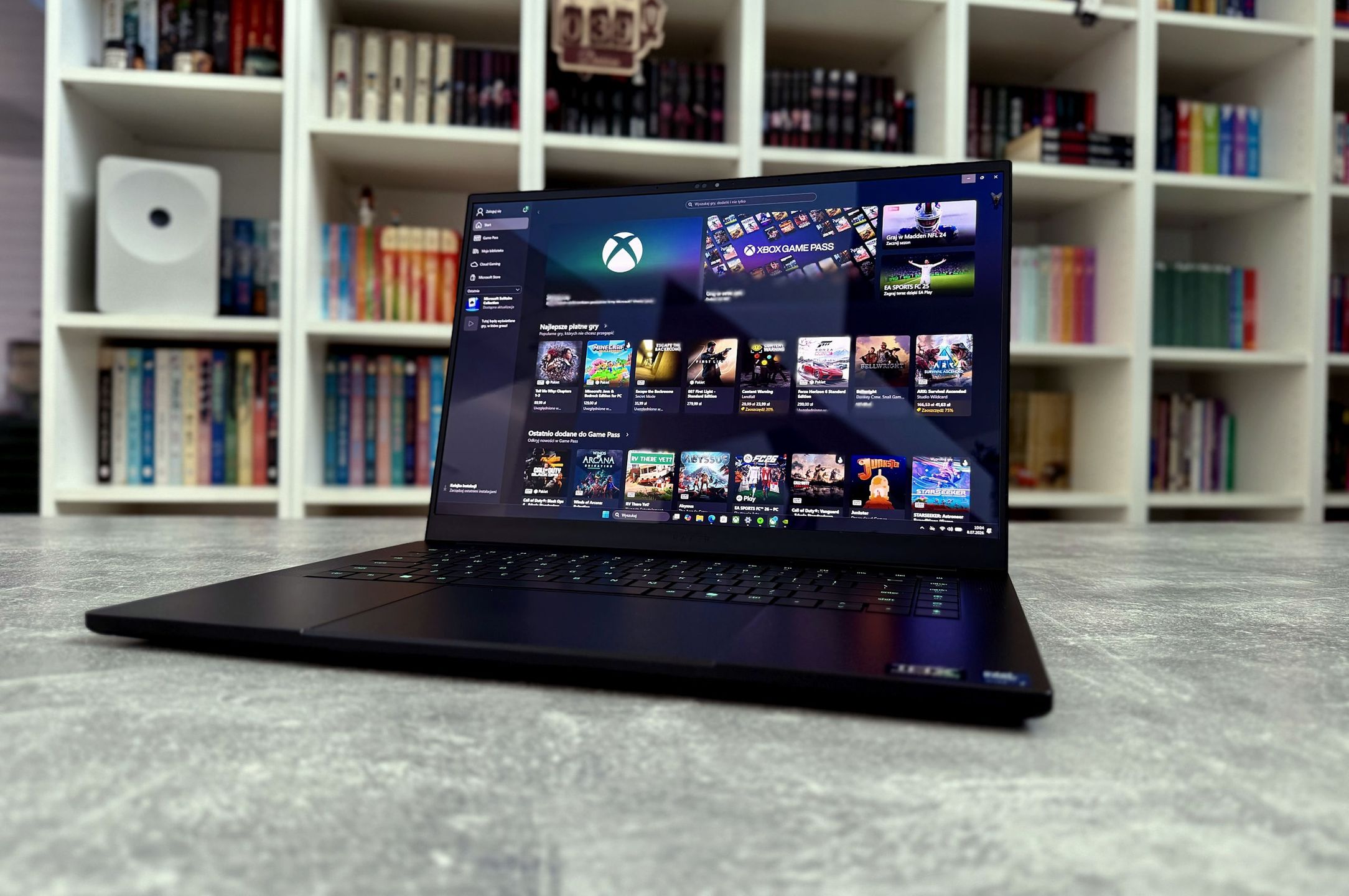 Razer Blade 16 (2026) - granie przez Xbox Game Pass