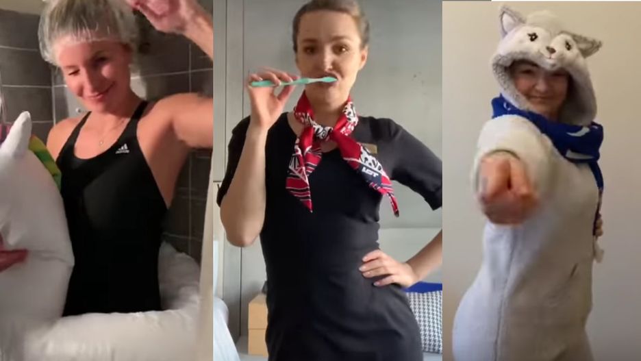 Pracownicy pokładowi podjęli internetowe wyzwanie. Film robi wrażenie