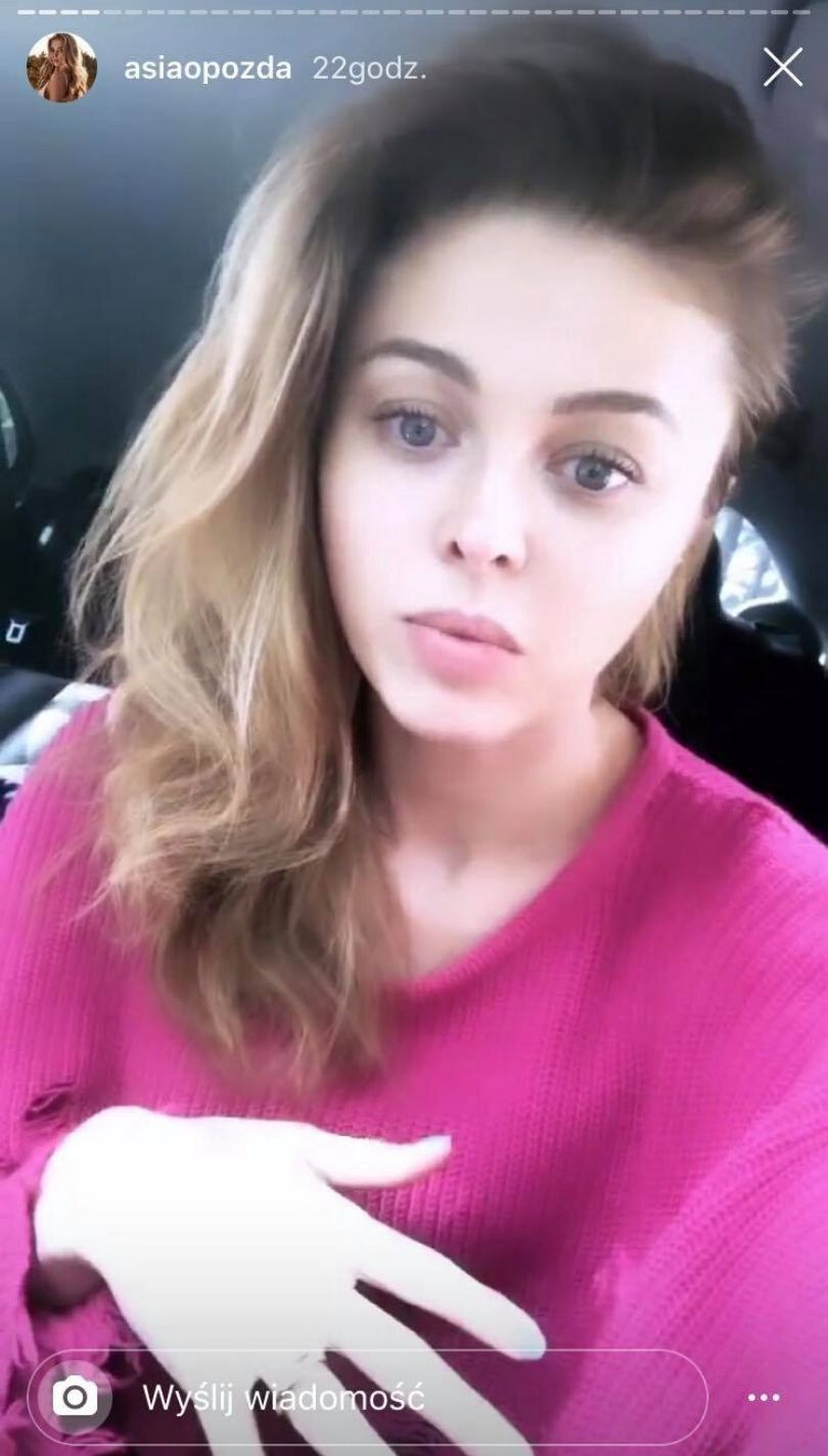 Joanna Opozda świadkiem porzucenia psa na ruchliwej ulicy