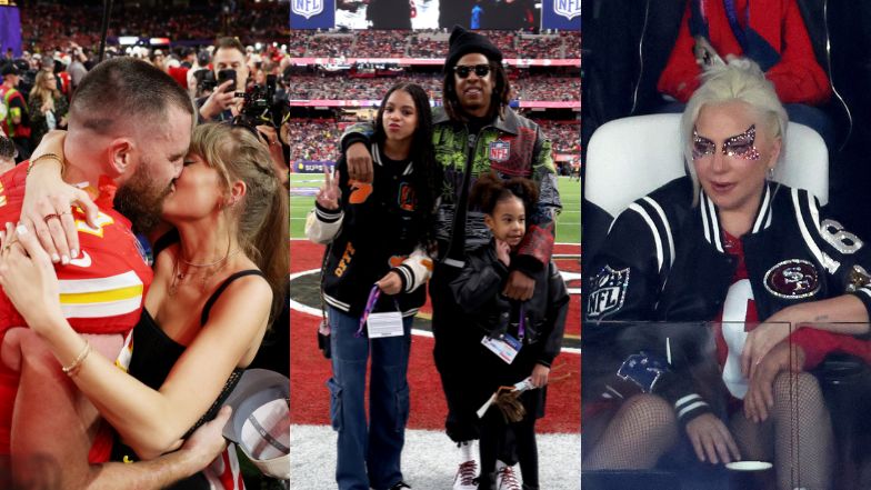 Gwiazdy bawią się na Super Bowl 2024: zakochana Taylor Swift, Kendall Jenner, Jay-Z i Beyonce z dziećmi, Lady Gaga... (ZDJĘCIA)