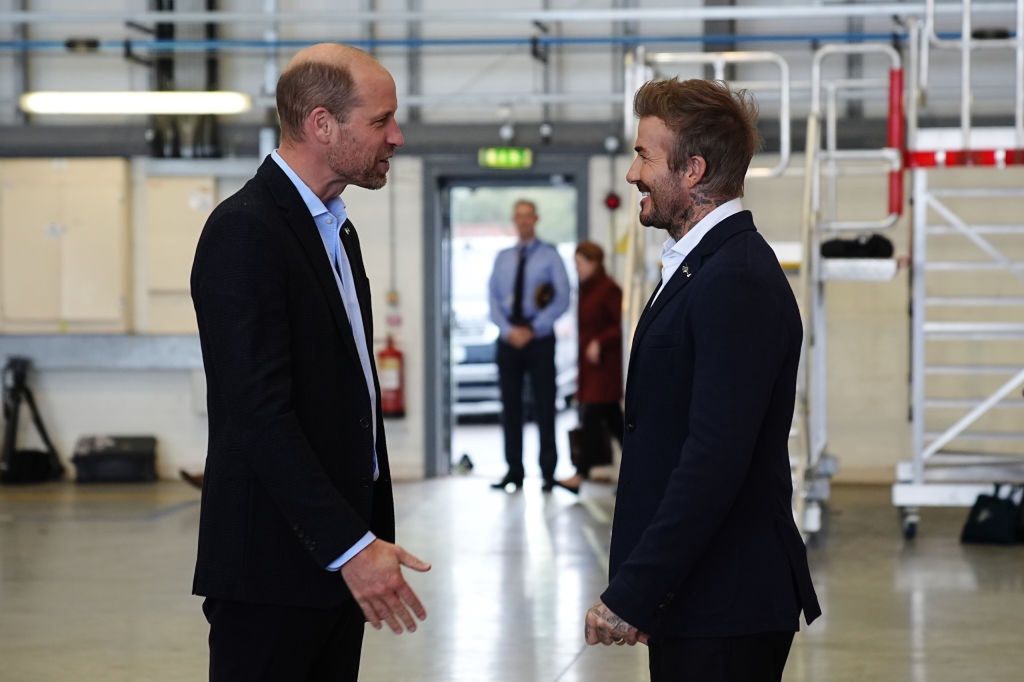 Prince William and David Beckham