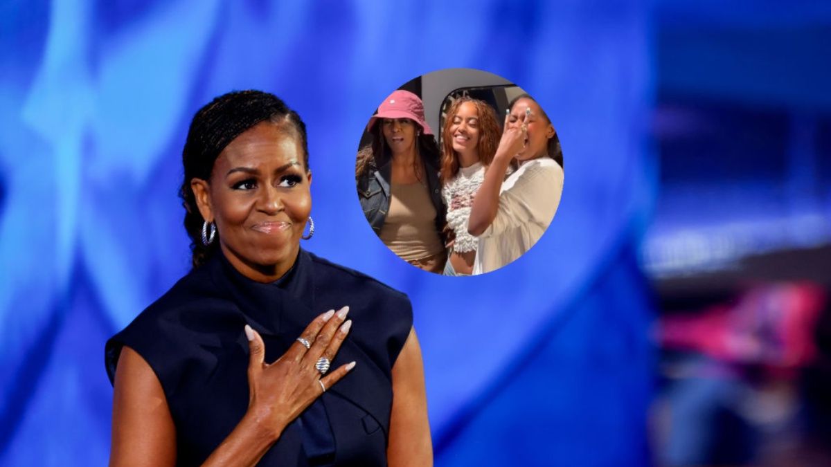 Michelle Obama pokazała się z córkami 