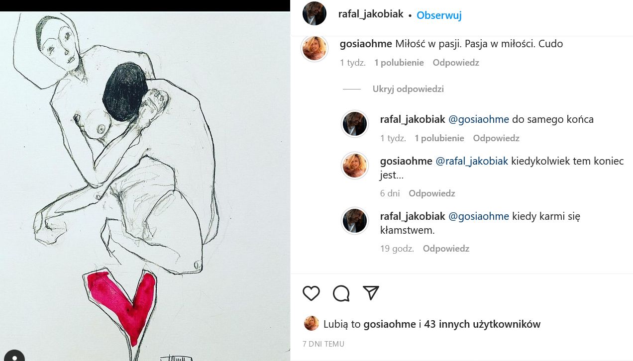 Małgorzata Ohme i Rafał Jakóbiak rozstali się?