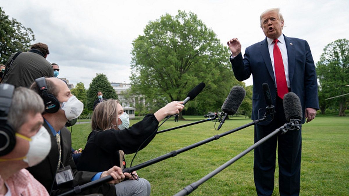 Donald Trump odwiedził fabrykę sprzętu medycznego w Owens & Minor Inc. 