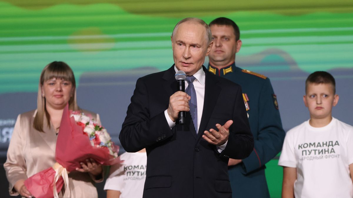 Russian President Vladimir Putin Attends 'Everything for Victory!' Forum
MOSCOW, RUSSIA - JULY 13: Russian President Vladimir Putin talks to his supporters during the "Everything for Victory!" Forum, on July 13, 2026 in Moscow, Russia. Russian President Vladimir Putin is participating in the "Everything for Victory!" Forum, hosted by the All-Russia People's Front coalition. (Photo by Contributor/Getty Images)
Contributor